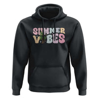 Summer Vibes Hoodie Beach Life Gift Distressed Beach Mom - Wonder Print Shop