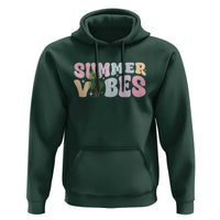 Summer Vibes Hoodie Beach Life Gift Distressed Beach Mom - Wonder Print Shop