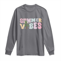 Summer Vibes Long Sleeve Shirt Beach Life Gift Distressed Beach Mom - Wonder Print Shop