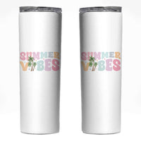 Summer Vibes Skinny Tumbler Beach Life Gift Distressed Beach Mom - Wonder Print Shop