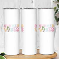 Summer Vibes Skinny Tumbler Beach Life Gift Distressed Beach Mom - Wonder Print Shop
