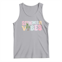 Summer Vibes Tank Top Beach Life Gift Distressed Beach Mom - Wonder Print Shop