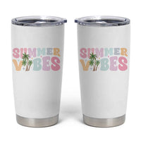 Summer Vibes Tumbler Cup Beach Life Gift Distressed Beach Mom - Wonder Print Shop