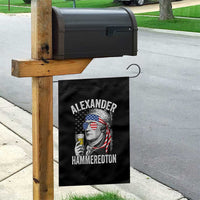 Funny Hamilton Drinking Garden Flag Alexander Hammeredton 4th of July Beer Merica Flag - Wonder Print Shop