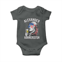 Funny Hamilton Drinking Baby Onesie Alexander Hammeredton 4th of July Beer Merica Flag - Wonder Print Shop