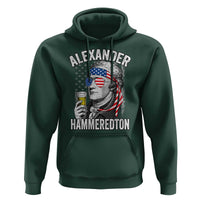 Funny Hamilton Drinking Hoodie Alexander Hammeredton 4th of July Beer Merica Flag - Wonder Print Shop