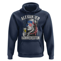 Funny Hamilton Drinking Hoodie Alexander Hammeredton 4th of July Beer Merica Flag - Wonder Print Shop