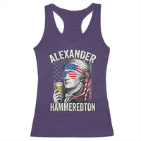 Funny Hamilton Drinking Racerback Tank Top Alexander Hammeredton 4th of July Beer Merica Flag - Wonder Print Shop