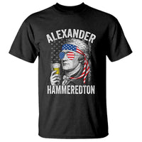 Funny Hamilton Drinking T Shirt Alexander Hammeredton 4th of July Beer Merica Flag - Wonder Print Shop