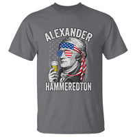 Funny Hamilton Drinking T Shirt Alexander Hammeredton 4th of July Beer Merica Flag - Wonder Print Shop