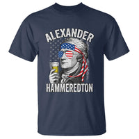 Funny Hamilton Drinking T Shirt Alexander Hammeredton 4th of July Beer Merica Flag - Wonder Print Shop