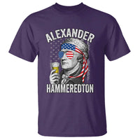 Funny Hamilton Drinking T Shirt Alexander Hammeredton 4th of July Beer Merica Flag - Wonder Print Shop