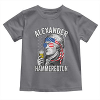 Funny Hamilton Drinking Toddler T Shirt Alexander Hammeredton 4th of July Beer Merica Flag - Wonder Print Shop