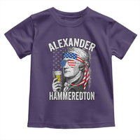 Funny Hamilton Drinking Toddler T Shirt Alexander Hammeredton 4th of July Beer Merica Flag - Wonder Print Shop