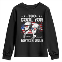 Too Cool For British Rule Youth Sweatshirt USA American Flag 4th of July - Wonder Print Shop