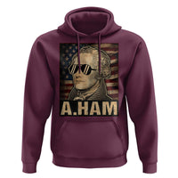 Alexander Hamilton Hoodie Vintage American Flag - Wonder Print Shop
