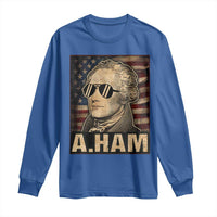 Alexander Hamilton Long Sleeve Shirt Vintage American Flag - Wonder Print Shop
