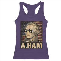 Alexander Hamilton Racerback Tank Top Vintage American Flag - Wonder Print Shop