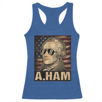 Alexander Hamilton Racerback Tank Top Vintage American Flag - Wonder Print Shop
