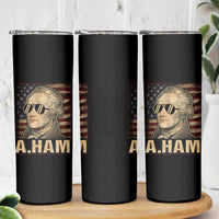 Alexander Hamilton Skinny Tumbler Vintage American Flag - Wonder Print Shop