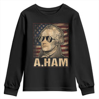 Alexander Hamilton Youth Sweatshirt Vintage American Flag - Wonder Print Shop