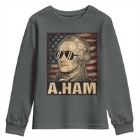 Alexander Hamilton Youth Sweatshirt Vintage American Flag - Wonder Print Shop