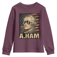 Alexander Hamilton Youth Sweatshirt Vintage American Flag - Wonder Print Shop