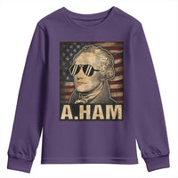 Alexander Hamilton Youth Sweatshirt Vintage American Flag - Wonder Print Shop