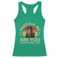 Alexander Hamilton Cat Racerback Tank Top Funny Gifts For Fans Cat Lovers - Wonder Print Shop