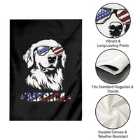 Merica Golden Retriever Garden Flag 4th of July Dog Patriotic Dog Mom - Wonder Print Shop