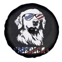 Merica Golden Retriever Spare Tire Cover 4th of July Dog Patriotic Dog Mom - Wonder Print Shop