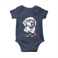 Merica Golden Retriever Baby Onesie 4th of July Dog Patriotic Dog Mom - Wonder Print Shop