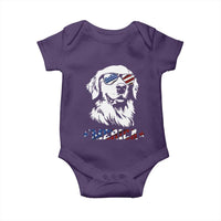 Merica Golden Retriever Baby Onesie 4th of July Dog Patriotic Dog Mom - Wonder Print Shop