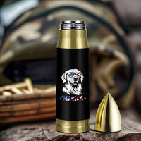 Merica Golden Retriever Bullet Tumbler 4th of July Dog Patriotic Dog Mom - Wonder Print Shop