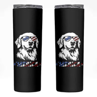 Merica Golden Retriever Skinny Tumbler 4th of July Dog Patriotic Dog Mom - Wonder Print Shop