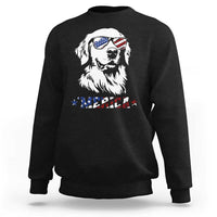 Merica Golden Retriever Sweatshirt 4th of July Dog Patriotic Dog Mom - Wonder Print Shop