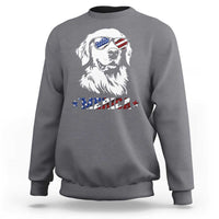 Merica Golden Retriever Sweatshirt 4th of July Dog Patriotic Dog Mom - Wonder Print Shop