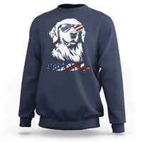 Merica Golden Retriever Sweatshirt 4th of July Dog Patriotic Dog Mom - Wonder Print Shop