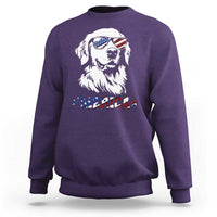 Merica Golden Retriever Sweatshirt 4th of July Dog Patriotic Dog Mom - Wonder Print Shop