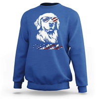Merica Golden Retriever Sweatshirt 4th of July Dog Patriotic Dog Mom - Wonder Print Shop