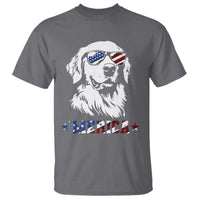 Merica Golden Retriever T Shirt 4th of July Dog Patriotic Dog Mom - Wonder Print Shop