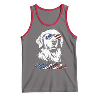 Merica Golden Retriever Tank Top 4th of July Dog Patriotic Dog Mom - Wonder Print Shop