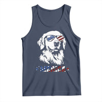 Merica Golden Retriever Tank Top 4th of July Dog Patriotic Dog Mom - Wonder Print Shop