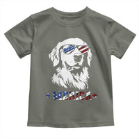 Merica Golden Retriever Toddler T Shirt 4th of July Dog Patriotic Dog Mom - Wonder Print Shop