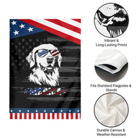 Merica Golden Retriever Garden Flag 4th of July Dog Patriotic Dog Mom