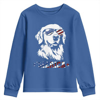 Merica Golden Retriever Youth Sweatshirt 4th of July Dog Patriotic Dog Mom - Wonder Print Shop