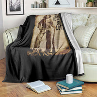 Black Cowboy Nat Love Throw Blanket African American Western Rodeo Melanin Black History Texas - Wonder Print Shop
