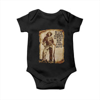 Black Cowboy Nat Love Baby Onesie African American Western Rodeo Melanin Black History Texas - Wonder Print Shop