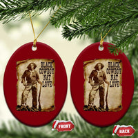 Black Cowboy Nat Love Ceramic Ornament African American Western Rodeo Melanin Black History Texas - Wonder Print Shop