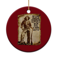 Black Cowboy Nat Love Ceramic Ornament African American Western Rodeo Melanin Black History Texas - Wonder Print Shop